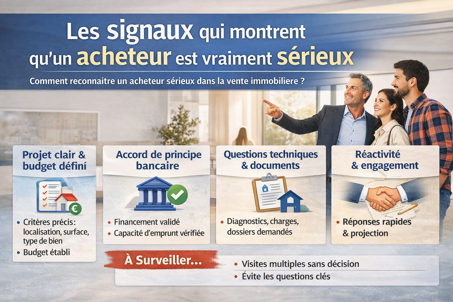 Les signaux qui montrent qu'un acheteur est vraiment sérieux