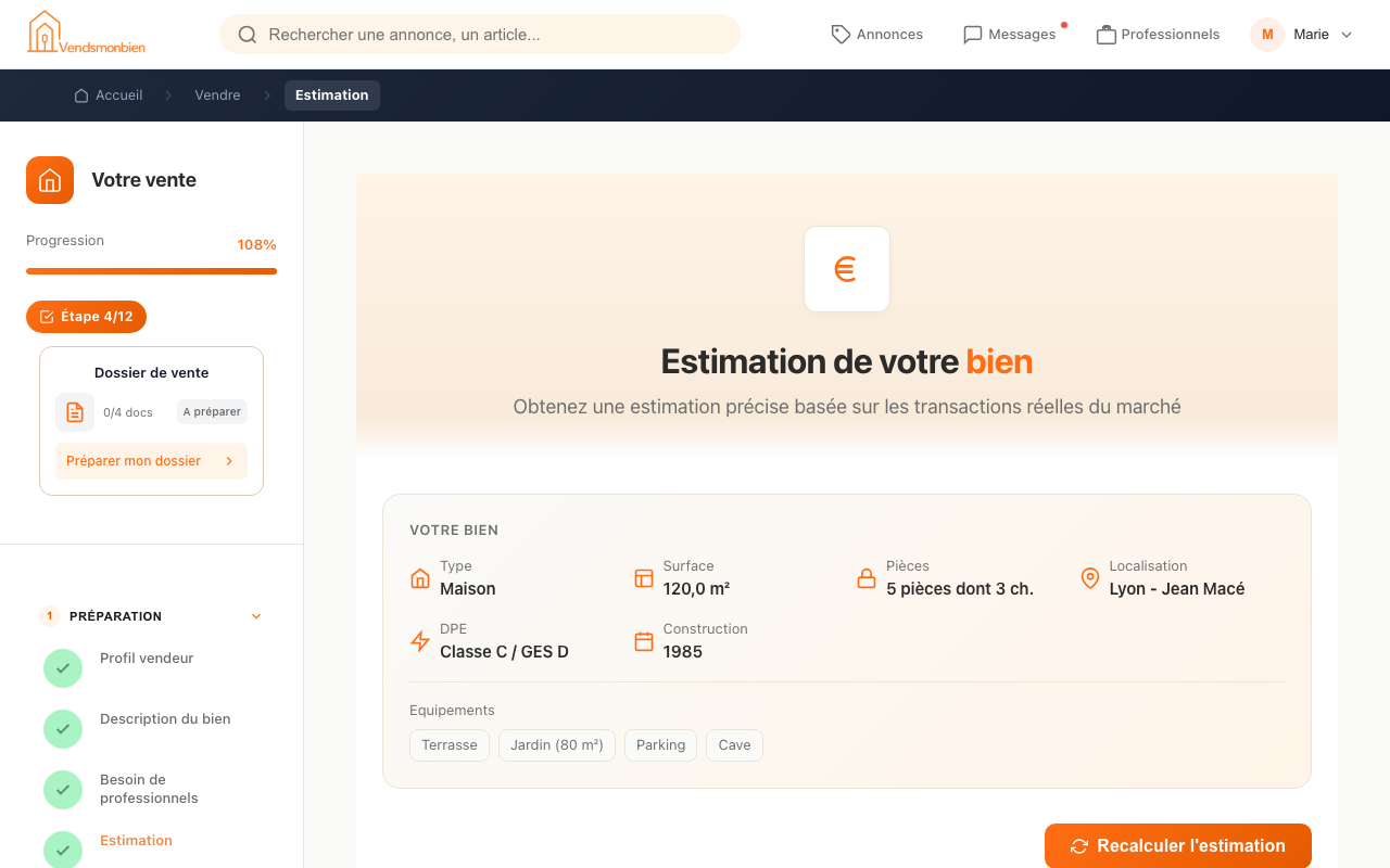 Aperçu page estimation